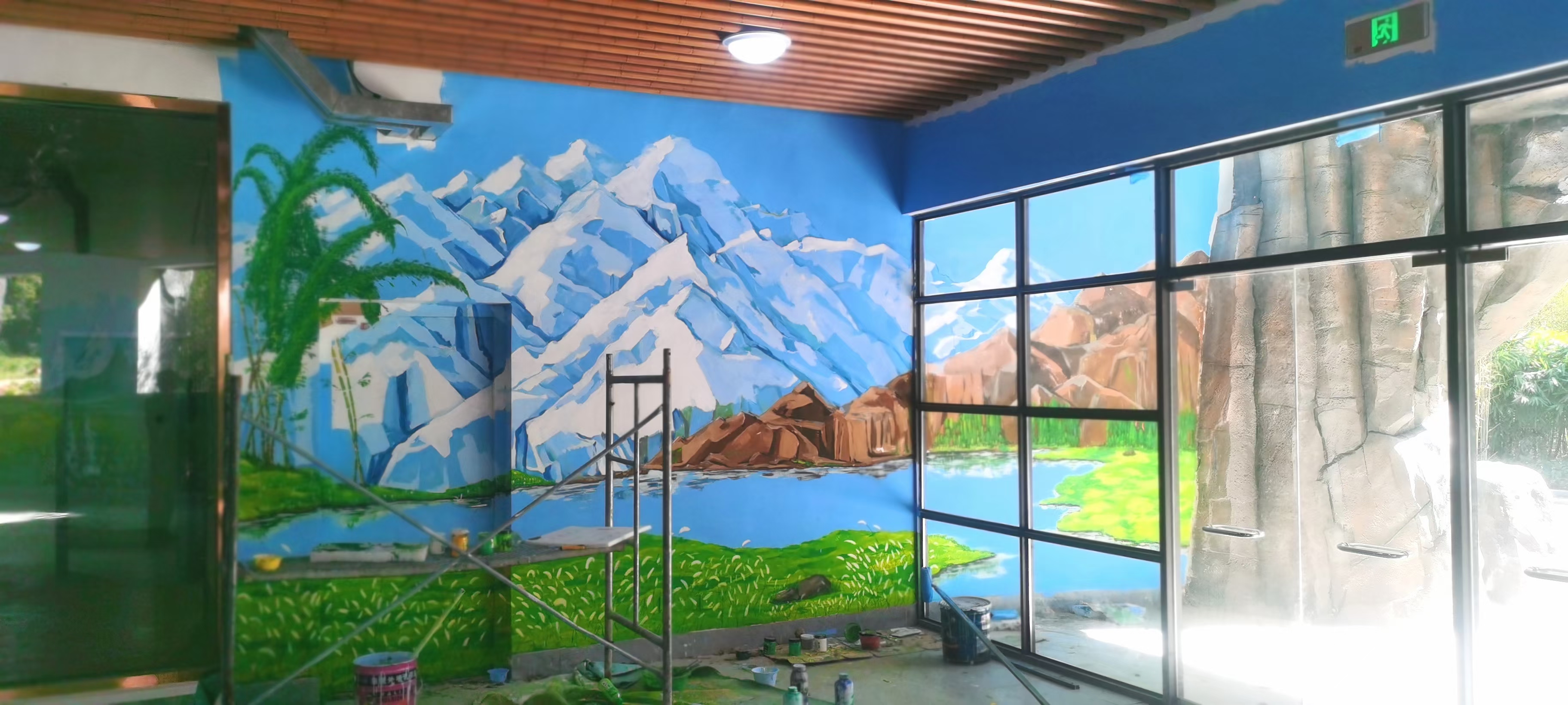佛山彩绘手绘墙绘画涂鸦壁画团队