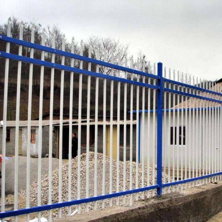 喜振1.2米高喷塑锌钢护栏 厂用围墙 家用栅栏 可按需定制