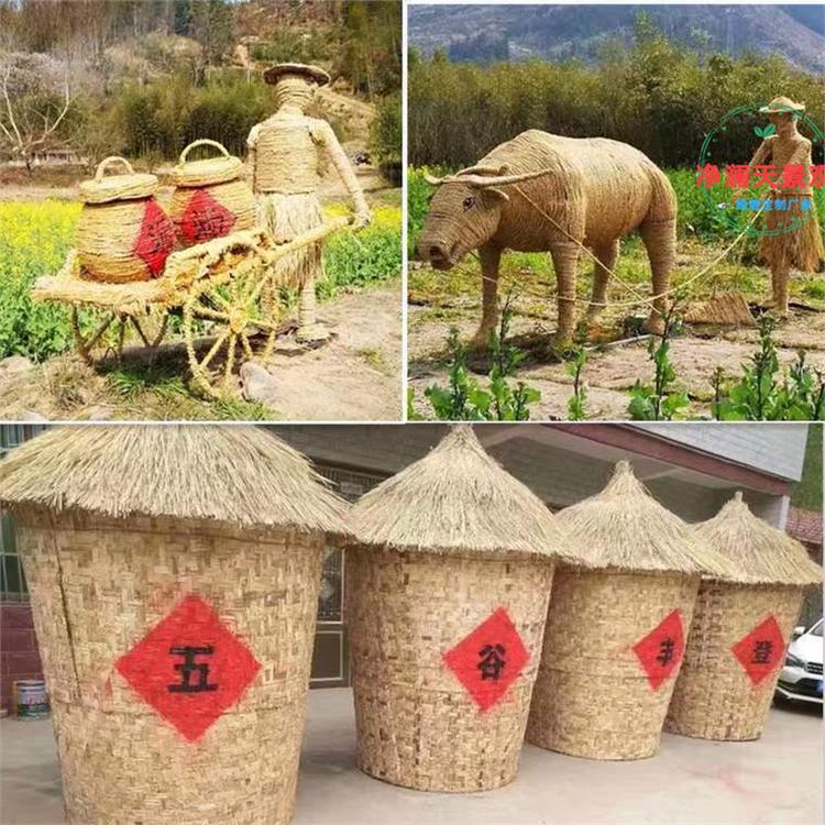 景观稻草人工艺品 大型谷子动物产品