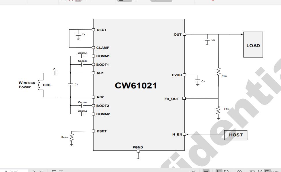 CW61021 3W无线充接收IC 符合QI