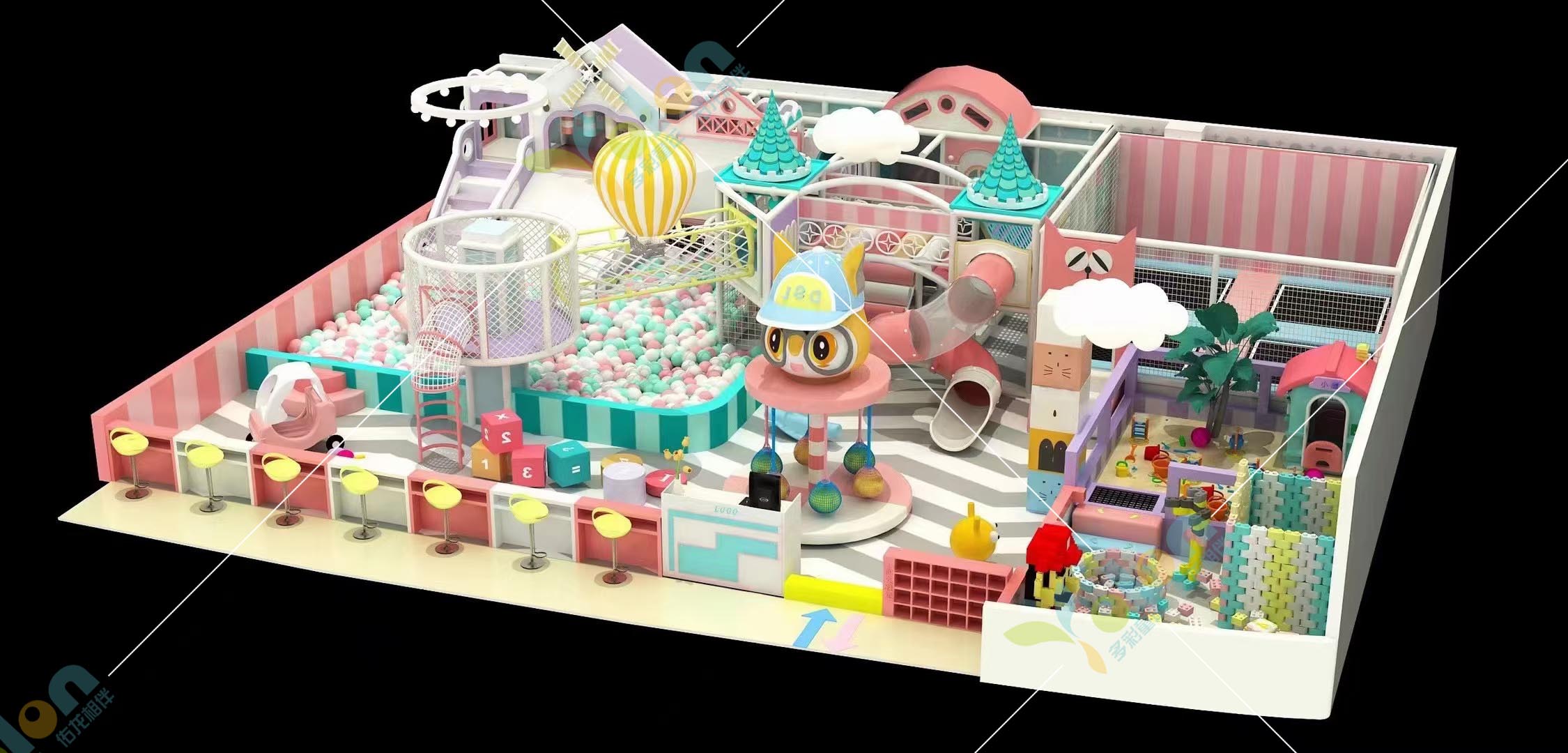 佑龙户室内淘气堡儿童乐园游乐场设备大型小型滑梯幼儿园母婴店设施
