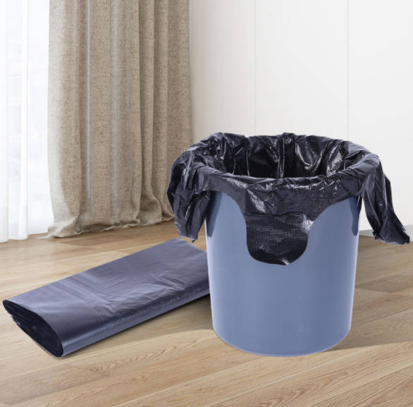 大尺寸垃圾袋 手提黑色塑料袋子 厨房背心式垃圾袋 加厚手提方便袋批发