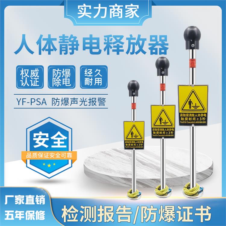 BEST-PSA-D人体静电消除器原理 除静电仪球柱智能声光接地报警装置