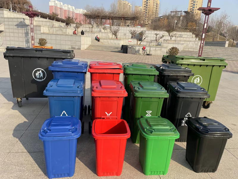 240升垃圾桶 可挂车塑料垃圾桶 环卫大容量分类垃圾桶