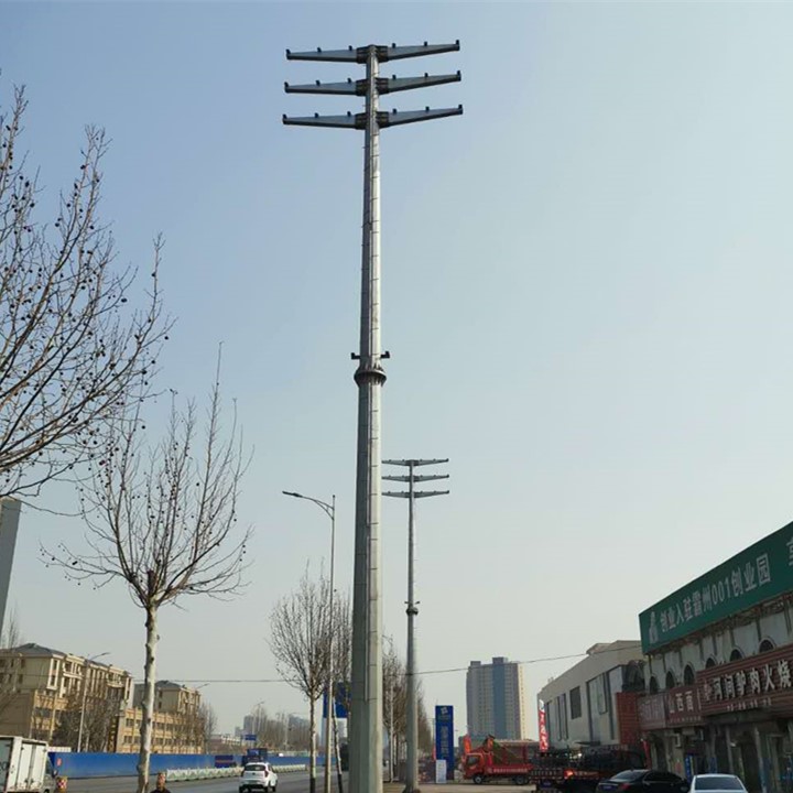厂家出售10KV电力钢管塔 12米输电线路钢杆价格