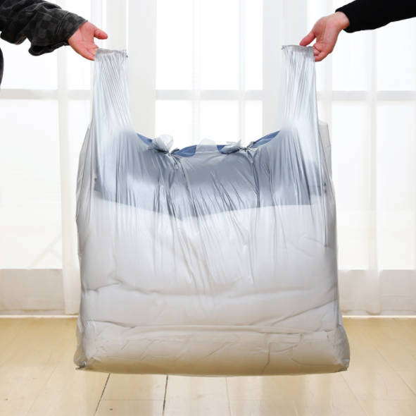 大容量背心袋 加厚手提塑料袋 家用特厚塑料袋 大容量搬家打包袋 一次性棉被衣服收纳袋子 加厚塑料袋
