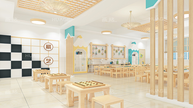 肇庆特色幼儿园装修设计预算表 画格儿童空间设计供应