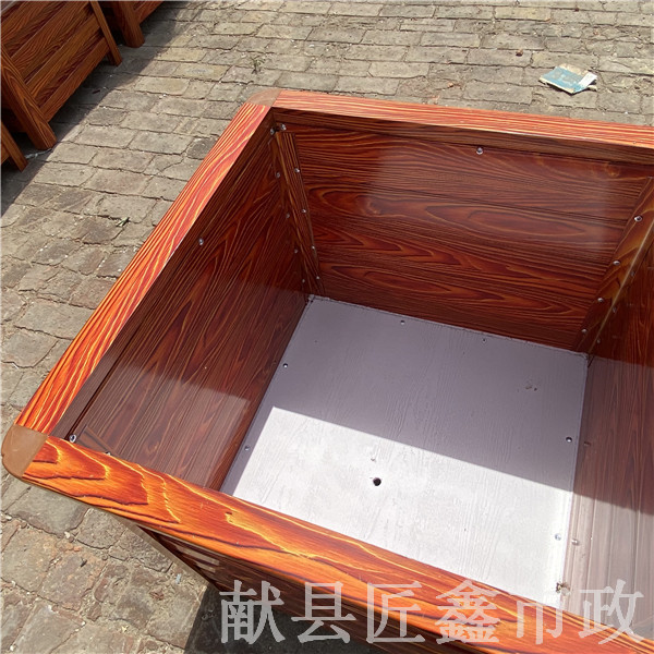 北京铝合金花箱—樟子松道路花盆|户外景观艺术花箱