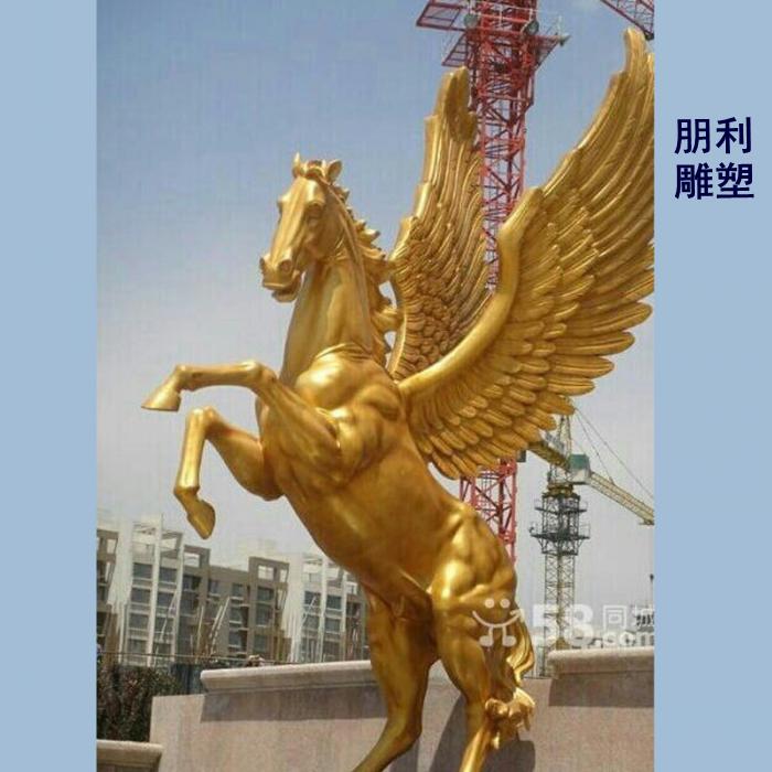 飞马雕塑厂 金属动物规格 地产飞马雕塑艺术