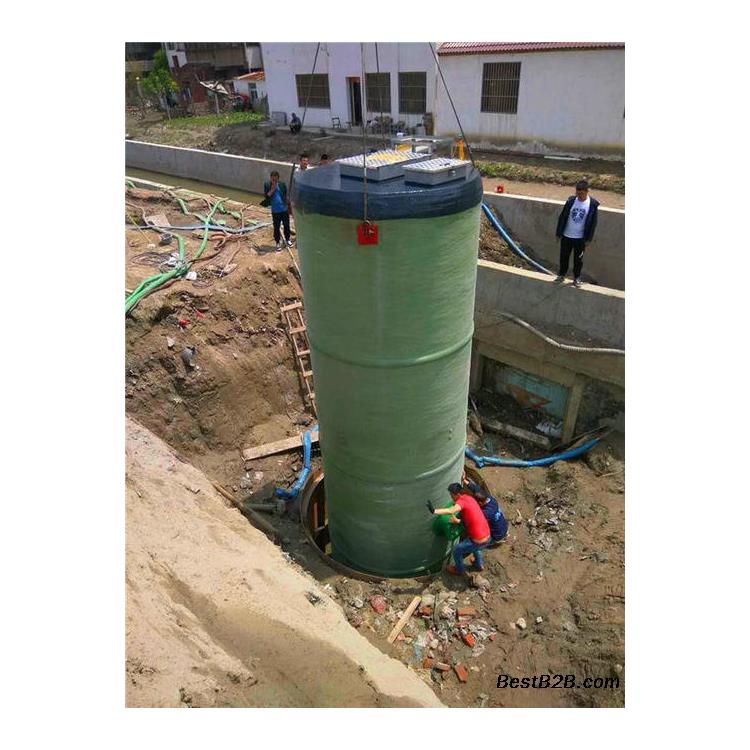 一体化预制泵站管损-宏利恒给水-无人值守智能型污水提升泵站