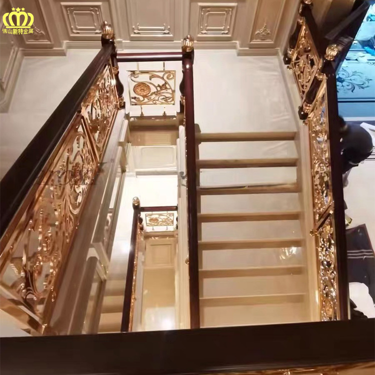 杭州现代铜楼梯扶手加工