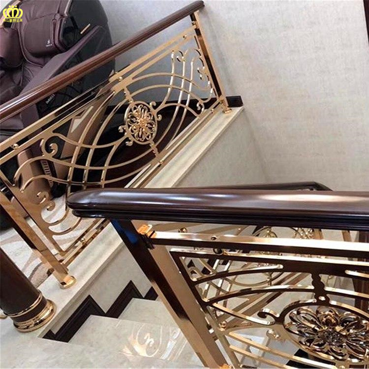旋转 新疆酒店铜楼梯扶手