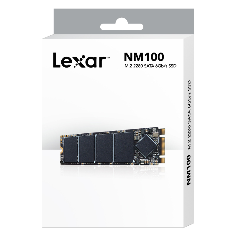 雷克沙Lexar NM100系列256G M.2接口SATA总线)SSD固态硬盘NM100-256GB安防监控机械设备器材