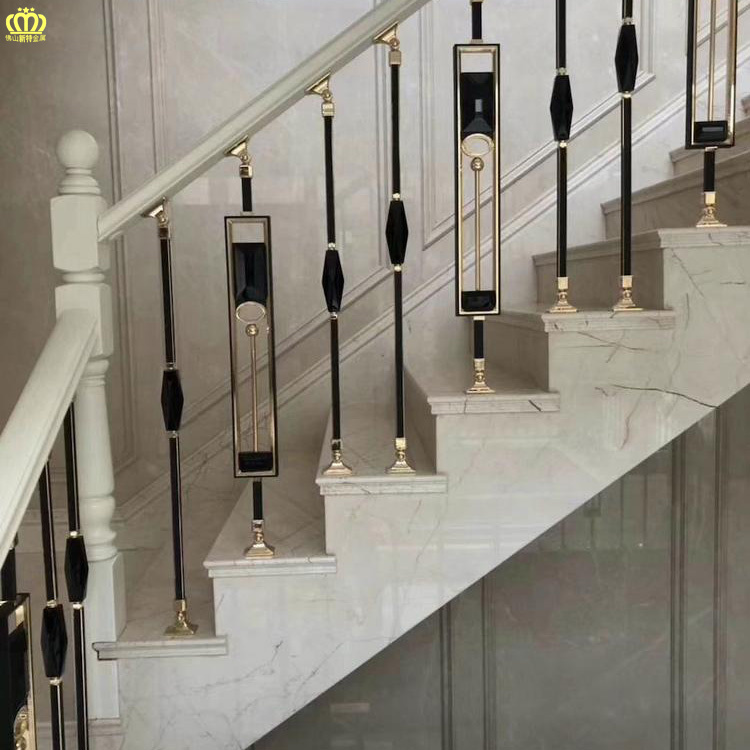 实心单支 南昌全铜楼梯立柱栏杆供应 细腻的金属质感