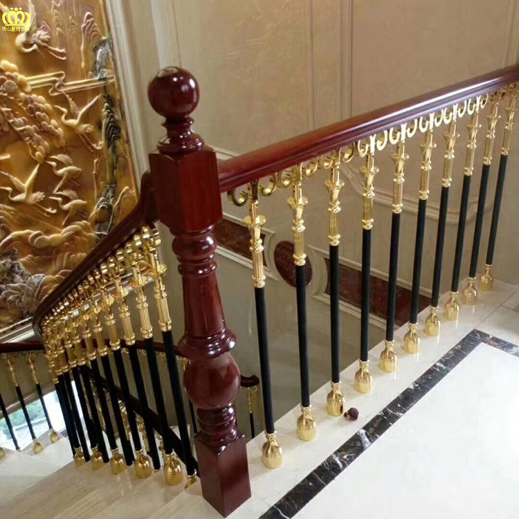 南京豪华全铜楼梯立柱栏杆厂家
