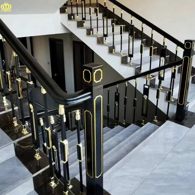 新疆全铜楼梯立柱栏杆设计