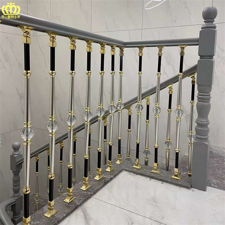江西新中式全铜楼梯立柱栏杆
