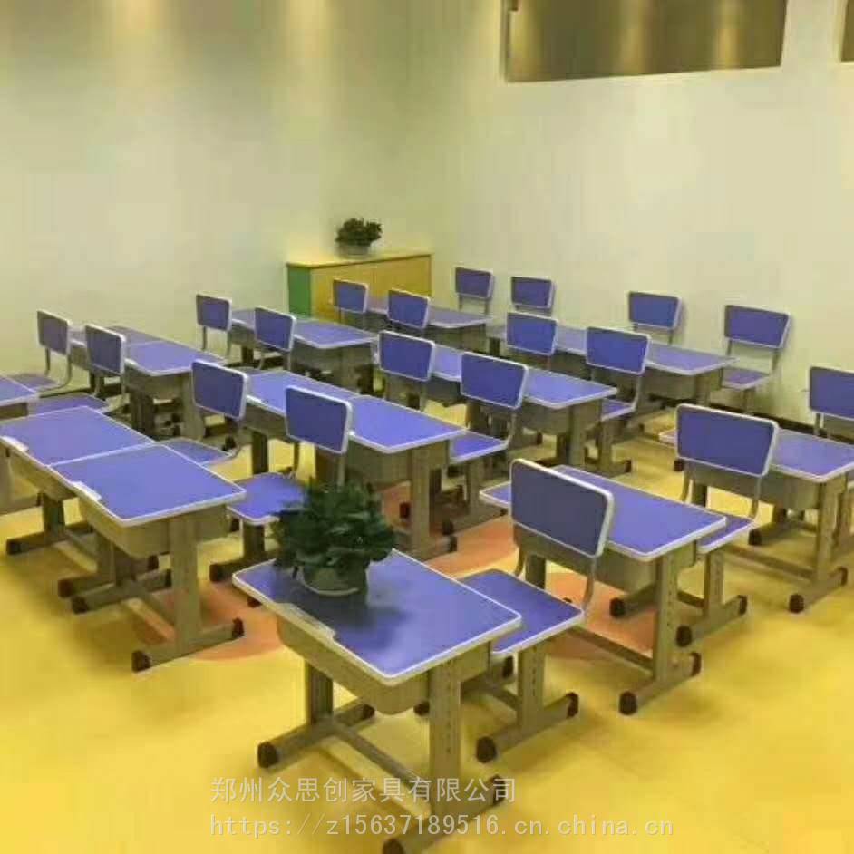 临汾大学学生钢木课桌椅加工定制众思创家具