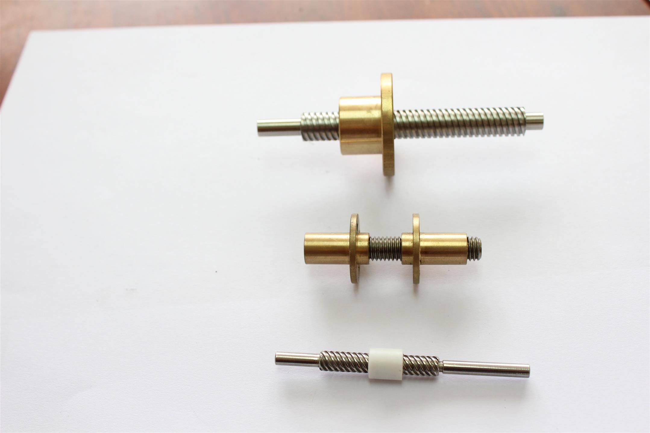 黄铜高精密小导程丝杆加工传动件加工