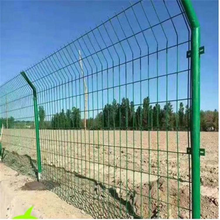 果园种植圈地护栏 草绿色双边丝围栏 绿色铁丝网