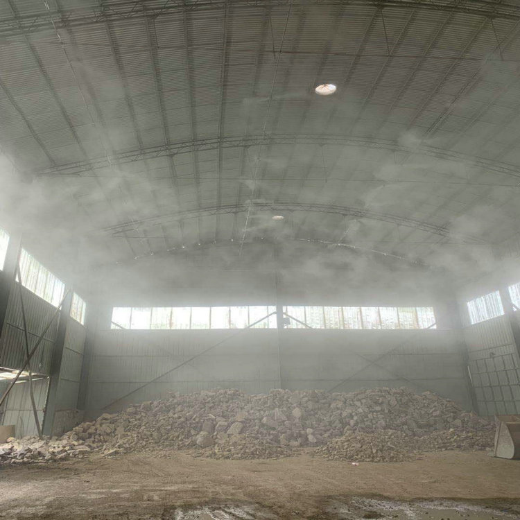 郾城降尘喷雾系统 水泥厂干雾抑尘设备