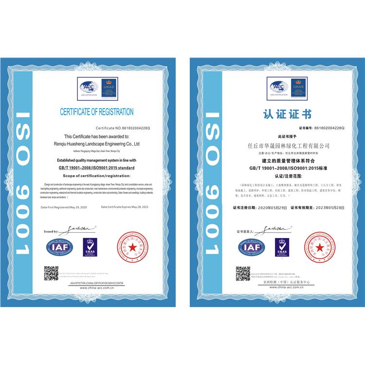 ISO国际体系认证证书需要什么材料 办理流程