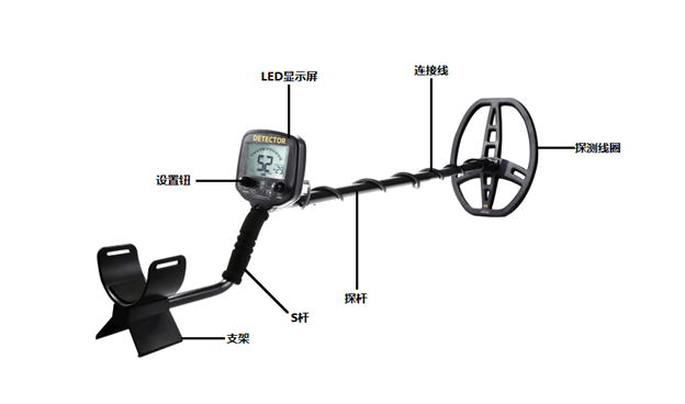 KT-808b地下金属探测器 一键排铁 区分金属 抗干扰 灵敏度高