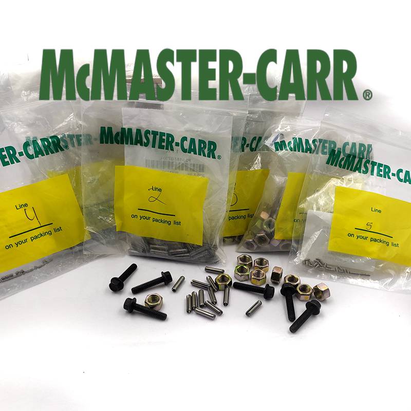 MCMASTER-CARR耐腐蚀不锈钢圆头六角螺丝螺栓英制
