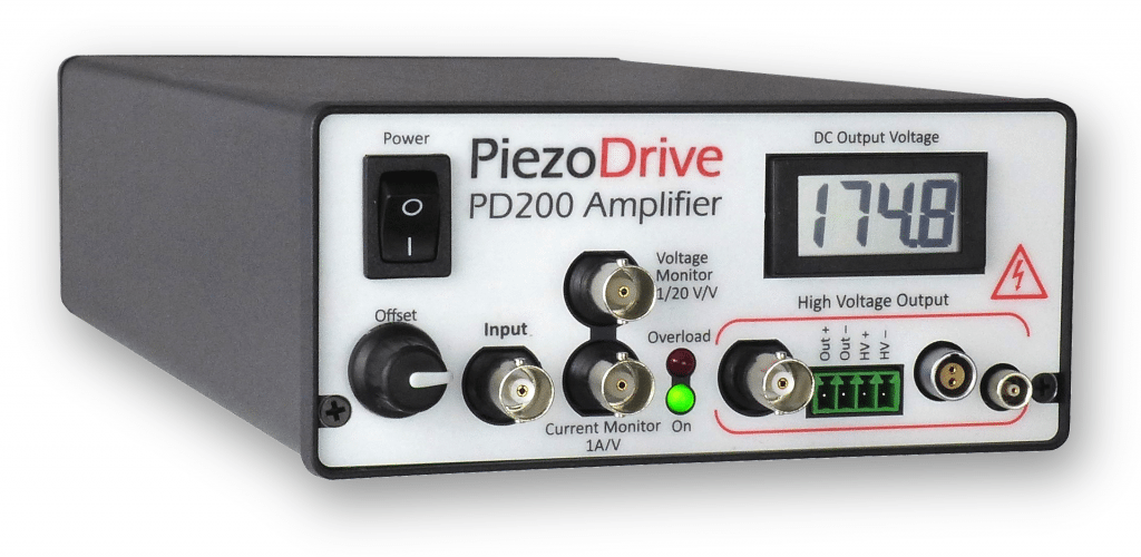 PiezoDrive压电致动器的高带宽线性放大器PD200
