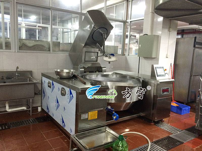 物联网大型智能炒菜机 大型食堂自动炒菜机视频