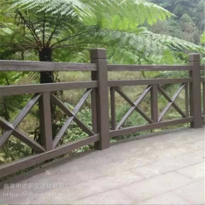 德兴仿木栏杆 仿木生态艺术护栏 河道桥梁仿木纹护栏