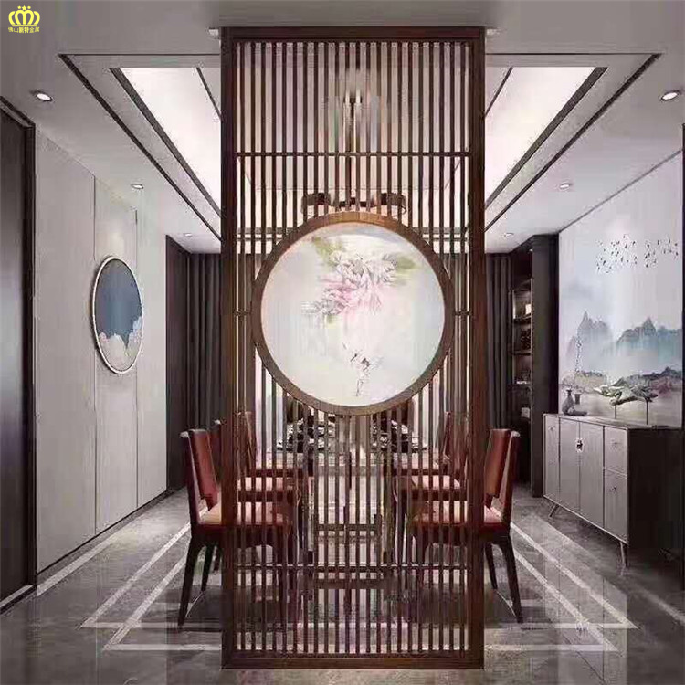 北京新中式不锈钢屏风订做 空间利用