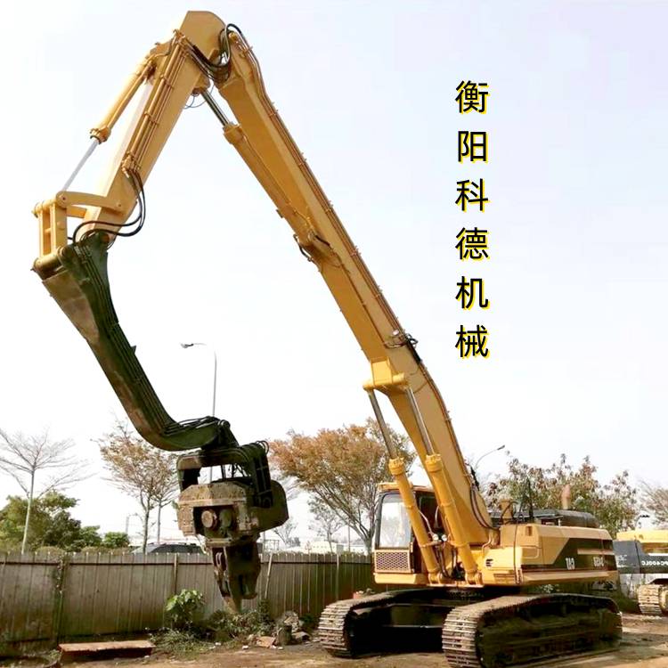 衡阳科德源头厂家 供应改装卡特日立挖掘机15米打桩臂 动力强效率高