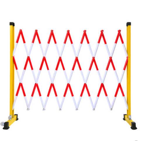 隔离护栏施工栅栏道路警示玻璃钢电力绝缘移动伸缩围栏圆管红白