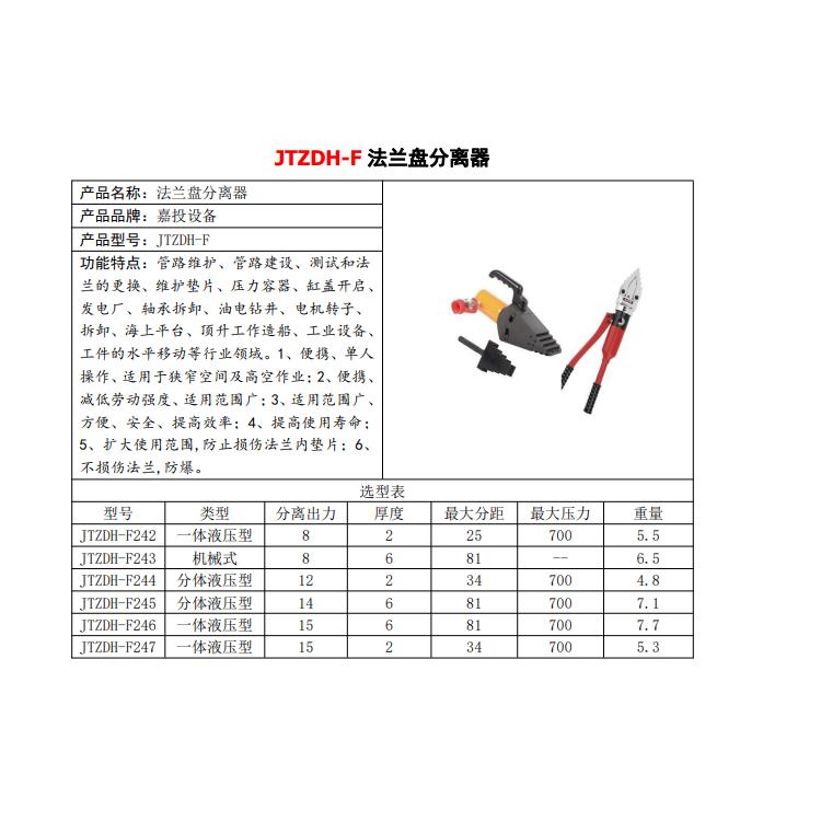 JTZDH-HC20分体式螺母破切器厂家 成都嘉投自动化设备有限公司