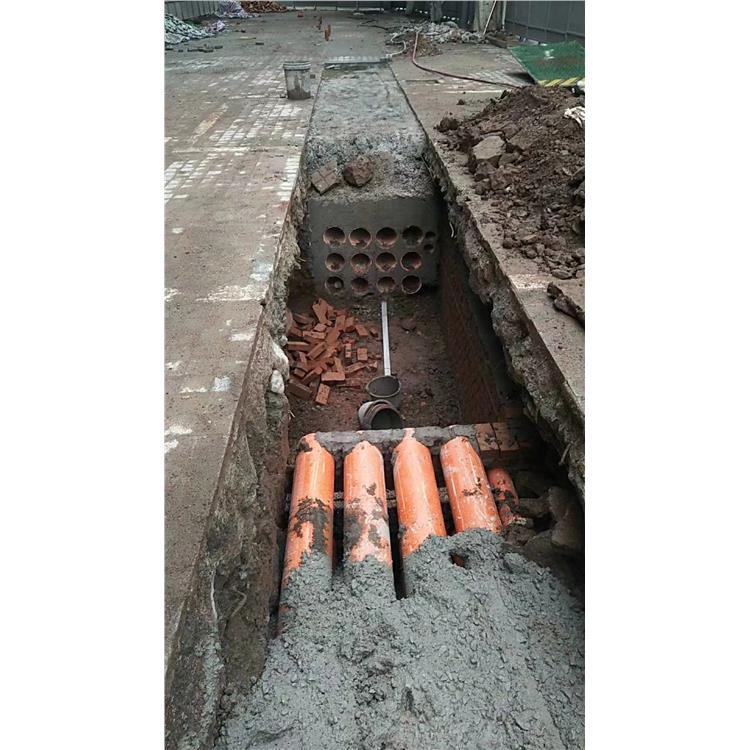 广安电缆沟槽开挖埋管施工