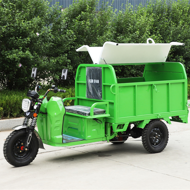 **环卫电动保洁车小型垃圾清运车三轮垃圾车自卸式垃圾车