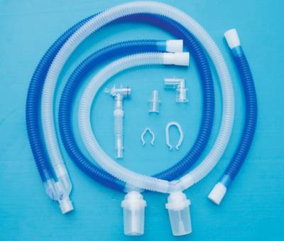 进口中国台湾彦大一次性成年人/儿童用呼吸机管路组双集水杯呼吸管路
