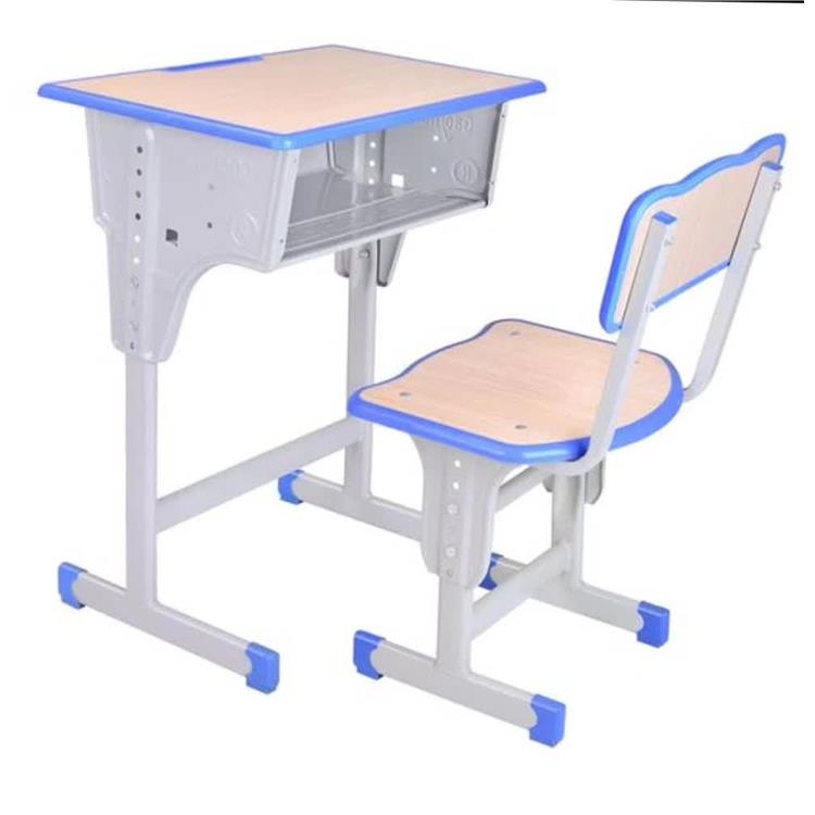 北海课桌椅双柱定制定做|SY单人位学生课桌椅