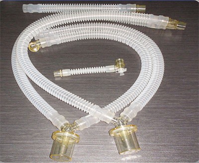 进口中国台湾恺得重复式成年人用呼吸机医用硅胶呼吸管路双集水杯G-328000
