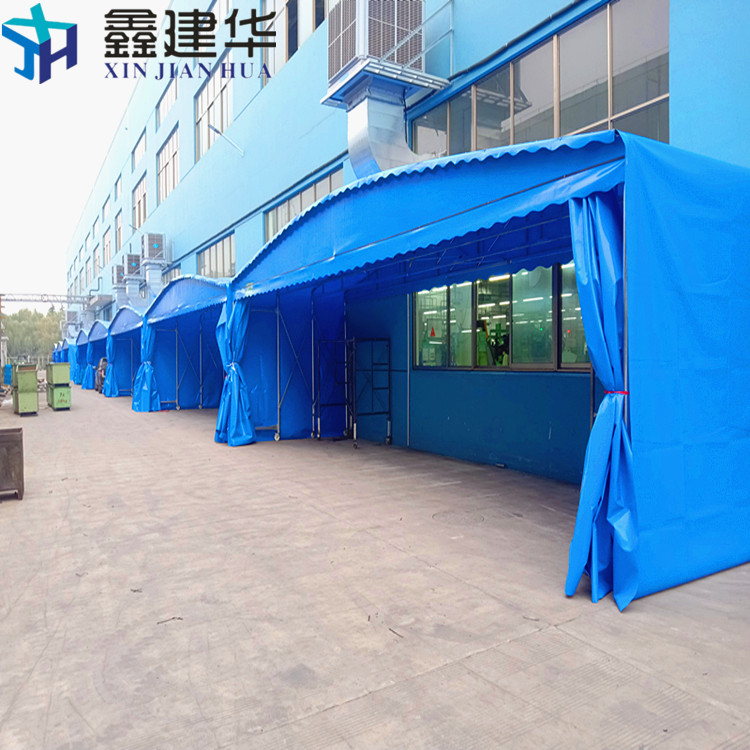天津推拉式雨棚安装图解 安装简单 适用性强