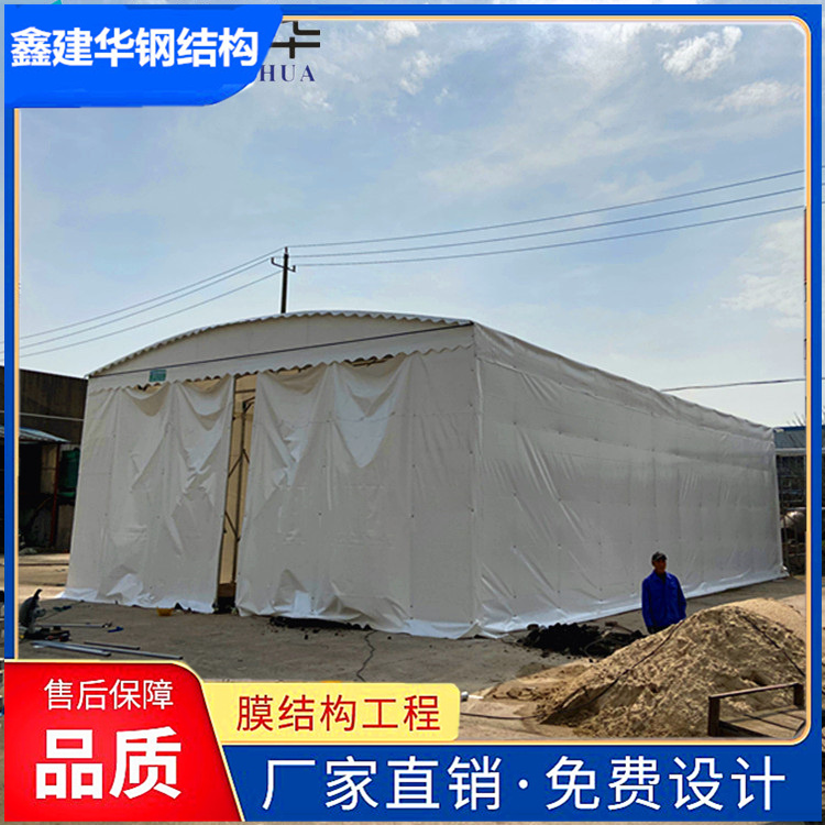 南京推拉式雨棚安装图解 操作简单 节省保养费用