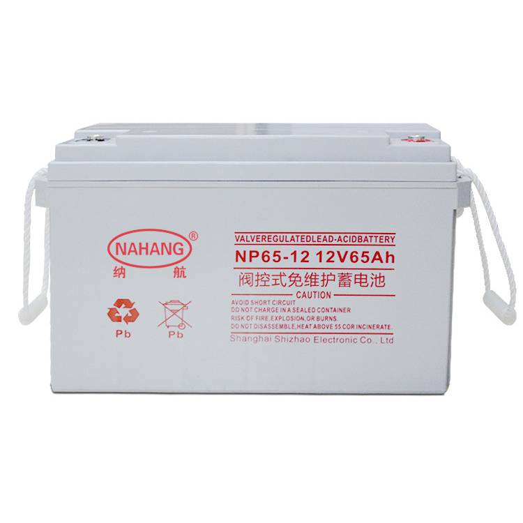 纳航蓄电池12V-65AH免维护铅酸胶体UPS电源应急电源直流屏通用