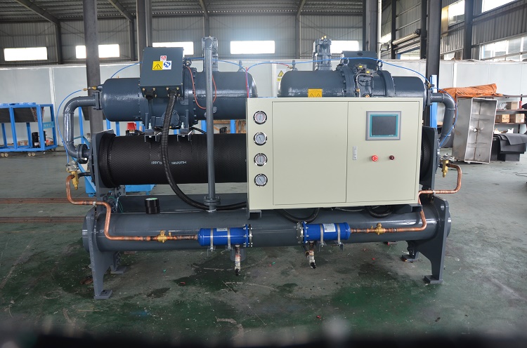 40HP工业水冷螺杆式冷水机组低温水冷工业冷水机