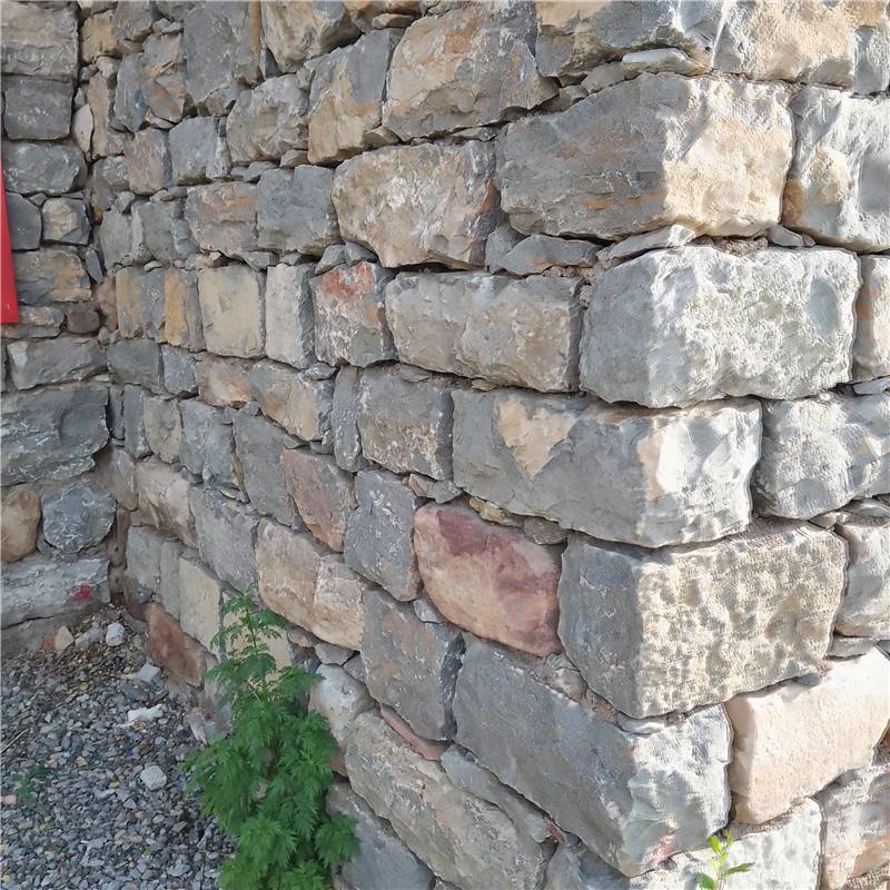石家庄周边配送-浆砌片石砌墙石 青色毛石垒墙石 高速护坡石头