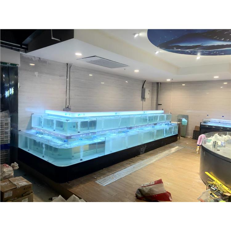 深圳专业上门海鲜池设计公司罗湖三层玻璃海鲜池安装价格