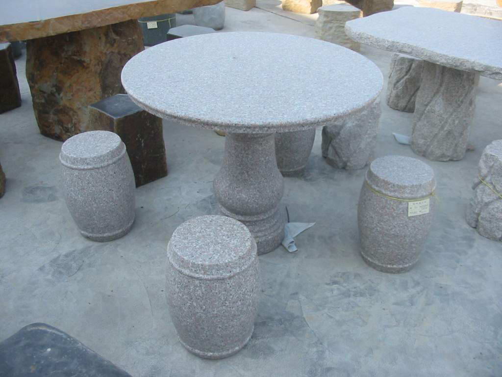 惠安海亨石业装饰石桌石椅庭院 公园广场石凳石椅