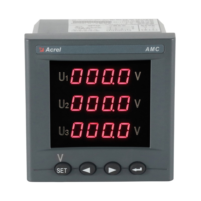安科瑞AMC96-AV3 AMC96-AI3配电柜嵌入式数显三相交流电流电压表