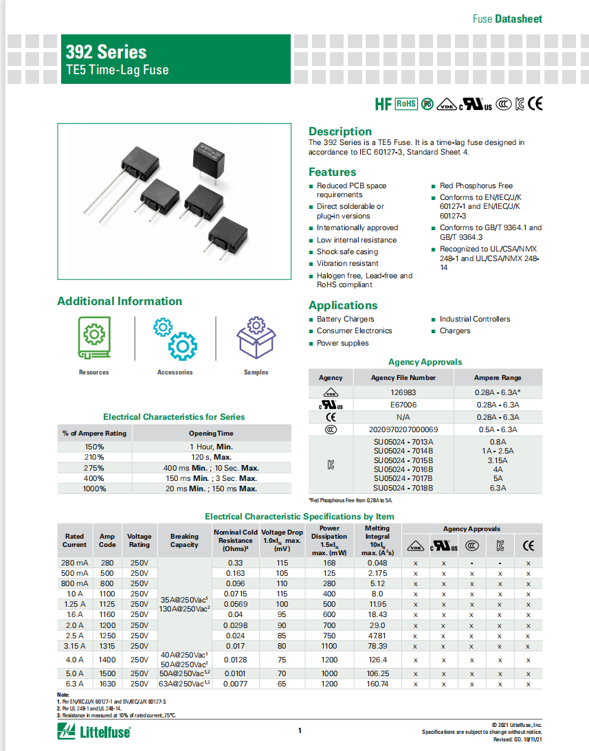 Littelfuse汽车片保险丝80V 15A 166.7000.5152 热销中