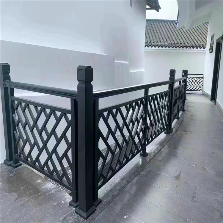 北京酒店铝艺护栏生产 铝合金护栏 安装简便